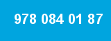 978 084 01 87 978 084 01 87